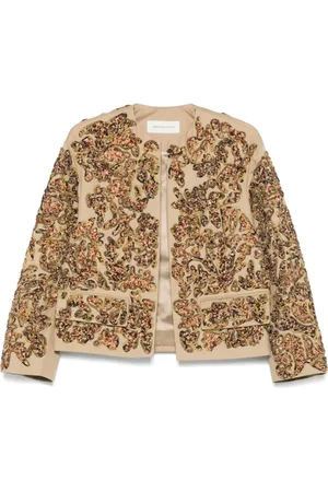 DRIES VAN NOTEN Mujer, Chaquetas, Marrón, Talla: S
