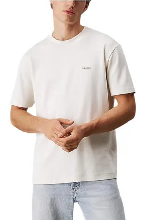 Calvin Klein Hombre, Camisetas, Blanco, Talla: M