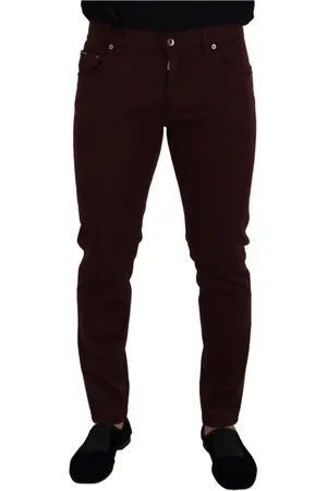 Dolce & Gabbana Hombre, Pantalones, Rojo, Talla: XS