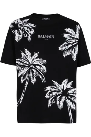 Balmain Hombre, Camisetas, Negro, Talla: M