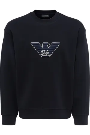 Emporio Armani Hombre, Sudaderas, Azul, Talla: L