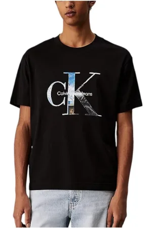 Calvin Klein Hombre, Camisetas, Negro, Talla: L