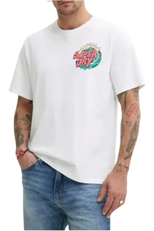 Superdry Hombre, Camisetas, Blanco, Talla: XL