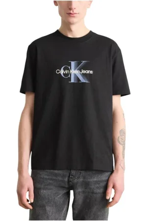 Calvin Klein Hombre, Camisetas, Negro, Talla: S