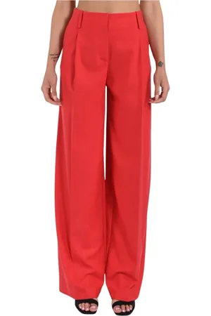 SIMONA CORSELLINI Mujer, Pantalones, Rojo, Talla: S