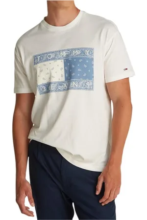 Tommy Hilfiger Hombre, Camisetas, Blanco, Talla: XL