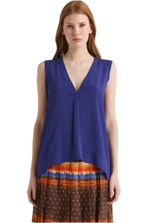 Maliparmi Mujer, Camisetas, Azul, Talla: S