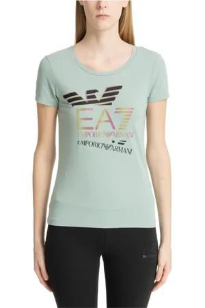 EA7 Mujer, Camisetas, Verde, Talla: S