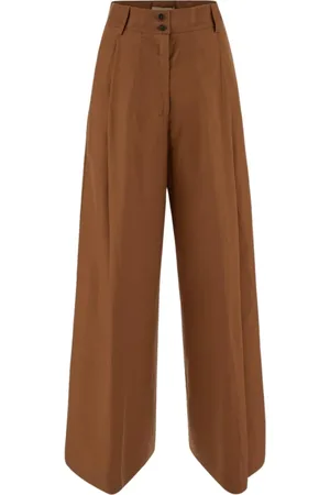 GENTRYPORTOFINO Mujer, Pantalones, Marrón, Talla: M