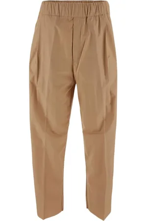 LANEUS Hombre, Pantalones, Marrón, Talla: M