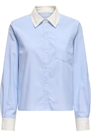 ONLY Mujer, Blusas y Camisas, Azul, Talla: M