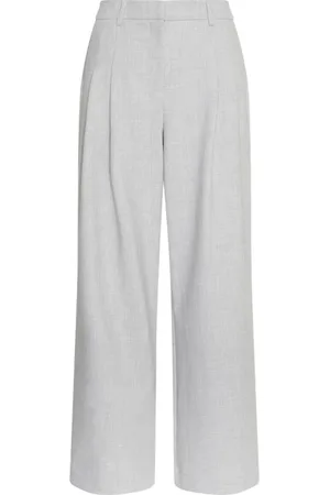 Moss Copenhagen Mujer, Pantalones, Gris, Talla: S