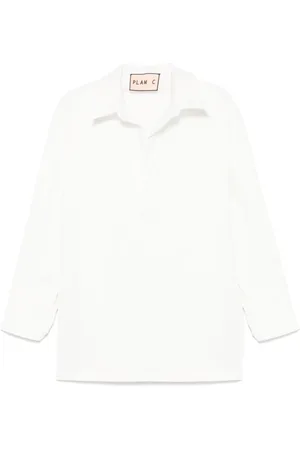 Plan C Mujer, Blusas y Camisas, Blanco, Talla: S