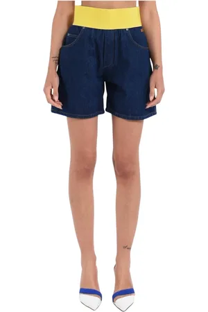 Msgm Mujer, Pantalones cortos, Azul, Talla: S