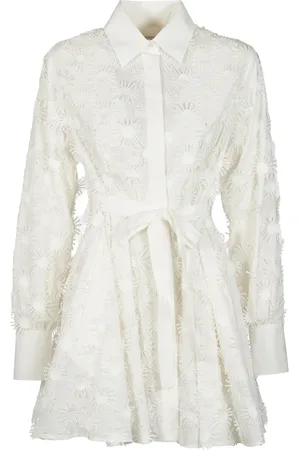 Msgm Mujer, Vestidos, Blanco, Talla: 2XS
