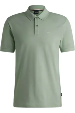 HUGO BOSS Hombre, Camisetas, Verde, Talla: L