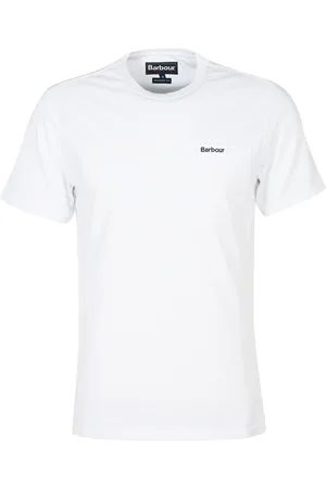 Barbour Hombre, Camisetas, Blanco, Talla: 2XL