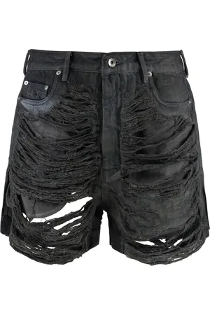Rick Owens Hombre, Pantalones cortos, Gris, Talla: W34
