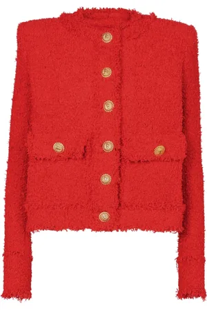 Balmain Mujer, Chaquetas, Rojo, Talla: L
