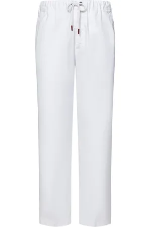 Kiton Hombre, Pantalones, Blanco, Talla: XL