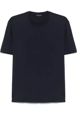 Roberto Collina Hombre, Camisetas, Azul, Talla: M