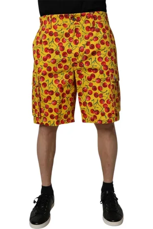 Dolce & Gabbana Hombre, Pantalones cortos, Amarillo, Talla: M