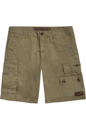 Aeronautica Militare Hombre, Pantalones cortos, Verde, Talla: XL