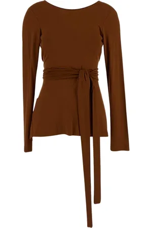 GENTRYPORTOFINO Mujer, Camisetas, Marrón, Talla: XS