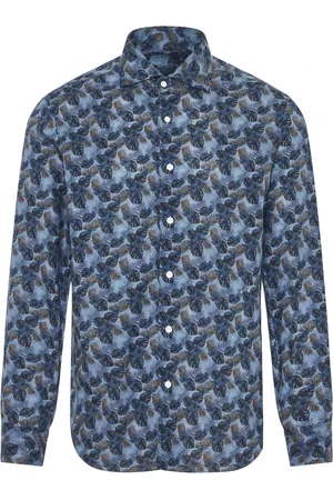 BARBA Hombre, Camisas, Azul, Talla: L
