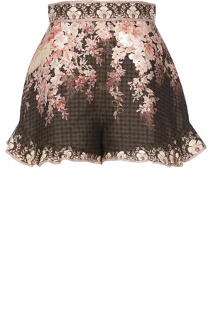 ZIMMERMANN Mujer, Pantalones cortos, Marrón, Talla: M