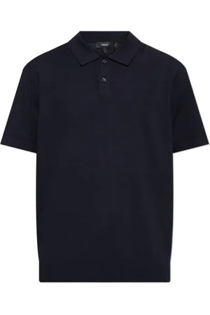 THEORY Hombre, Camisetas, Azul, Talla: M