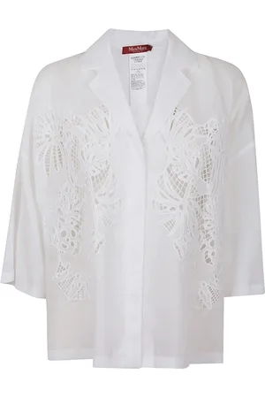 Max Mara Mujer, Blusas y Camisas, Blanco, Talla: L