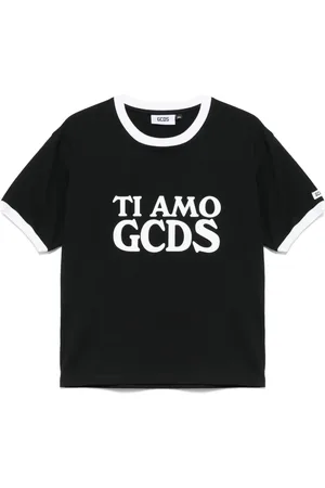 GCDS Hombre, Camisetas, Negro, Talla: 2XS