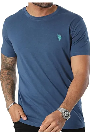 U.S. Polo Assn. Hombre, Camisetas, Azul, Talla: M