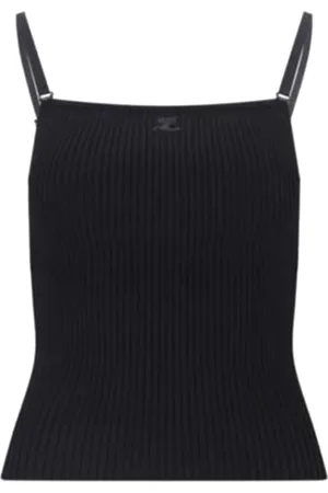 Courrèges Mujer, Camisetas, Negro, Talla: M