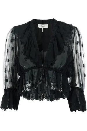 Chloé Mujer, Blusas y Camisas, Negro, Talla: S