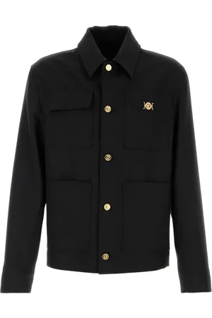 VERSACE Hombre, Chaquetas, Negro, Talla: L