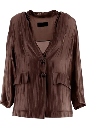 GENTRYPORTOFINO Mujer, Chaquetas, Marrón, Talla: M