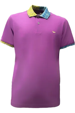 HARMONT&BLAINE Hombre, Camisetas, Púrpura, Talla: L