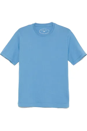 FEDELI Hombre, Camisetas, Azul, Talla: 2XL