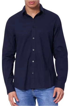 Calvin Klein Hombre, Camisas, Azul, Talla: 3XL