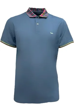 HARMONT&BLAINE Hombre, Camisetas, Azul, Talla: L
