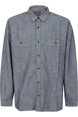 Filson Hombre, Camisas, Azul, Talla: L