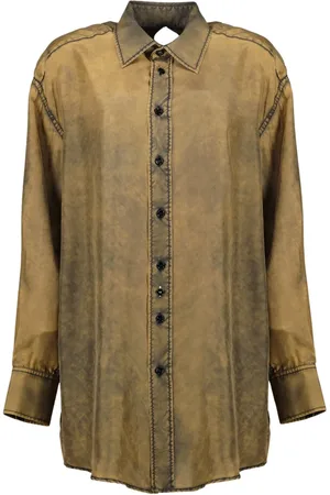 Maison Margiela Mujer, Blusas y Camisas, Marrón, Talla: S