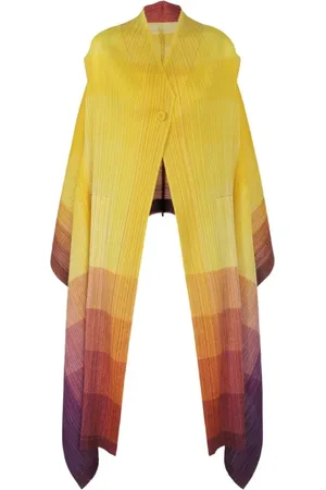 Issey Miyake Mujer, Chaquetas, Amarillo, Talla: ONE Size