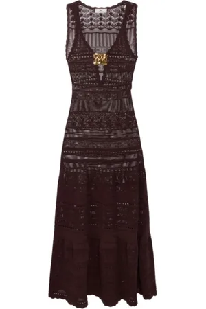 Elisabetta Franchi Mujer, Vestidos, Marrón, Talla: S