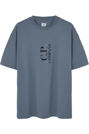 C.P. Company Hombre, Camisetas, Azul, Talla: L