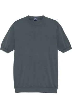 FEDELI Hombre, Camisetas, Azul, Talla: 2XL