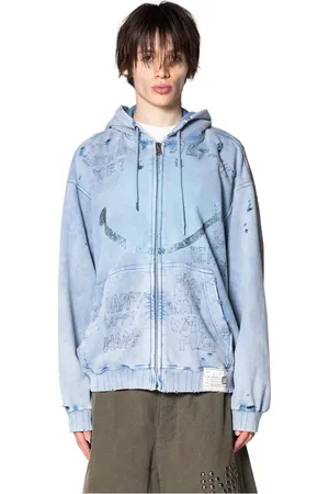 MIHARA YASUHIRO Hombre, Sudaderas, Azul, Talla: S