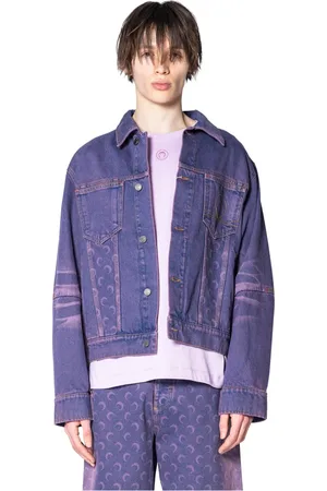 Marine Serre Hombre, Chaquetas, Púrpura, Talla: L